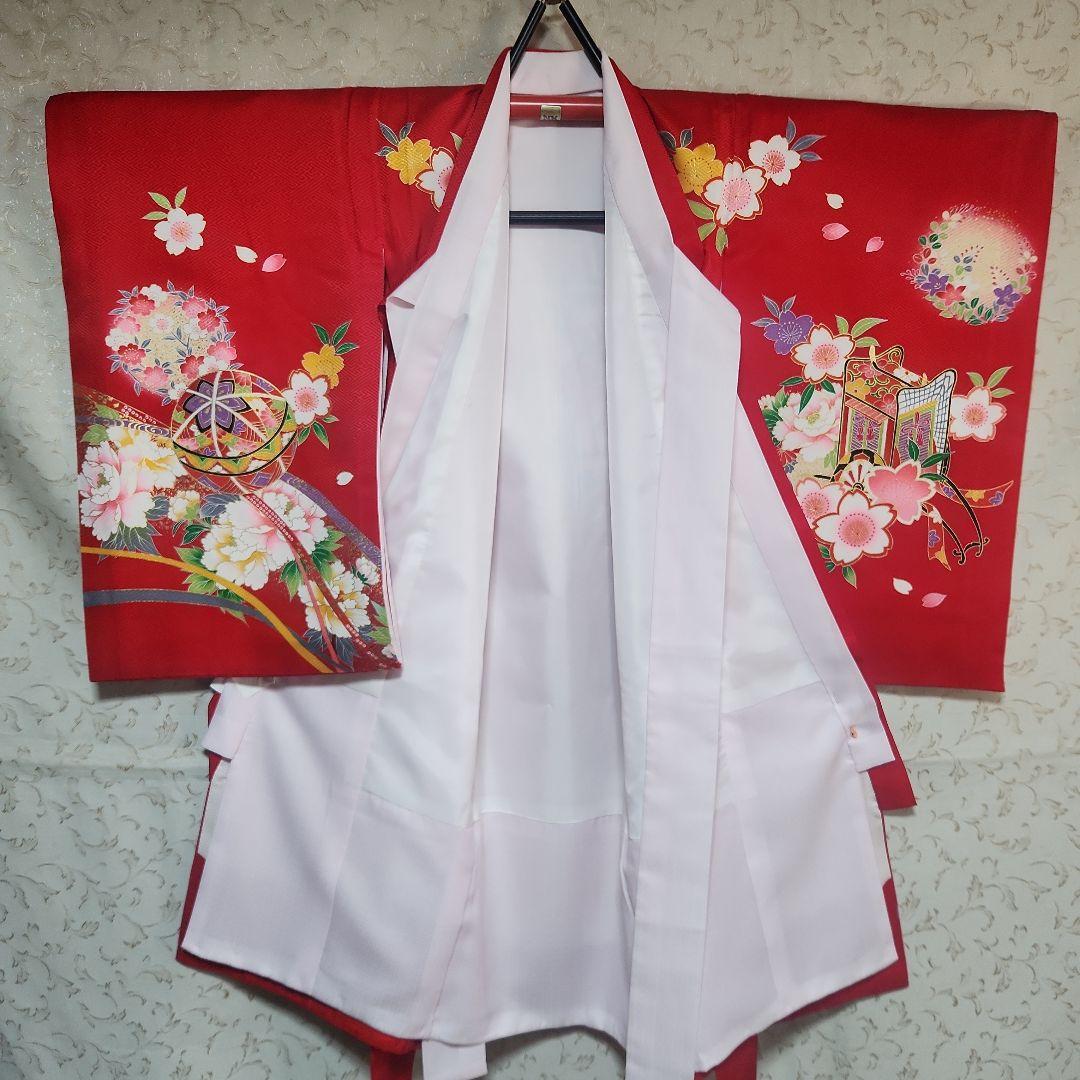 #3-016 正絹 女児 お宮参り 祝着 きもの