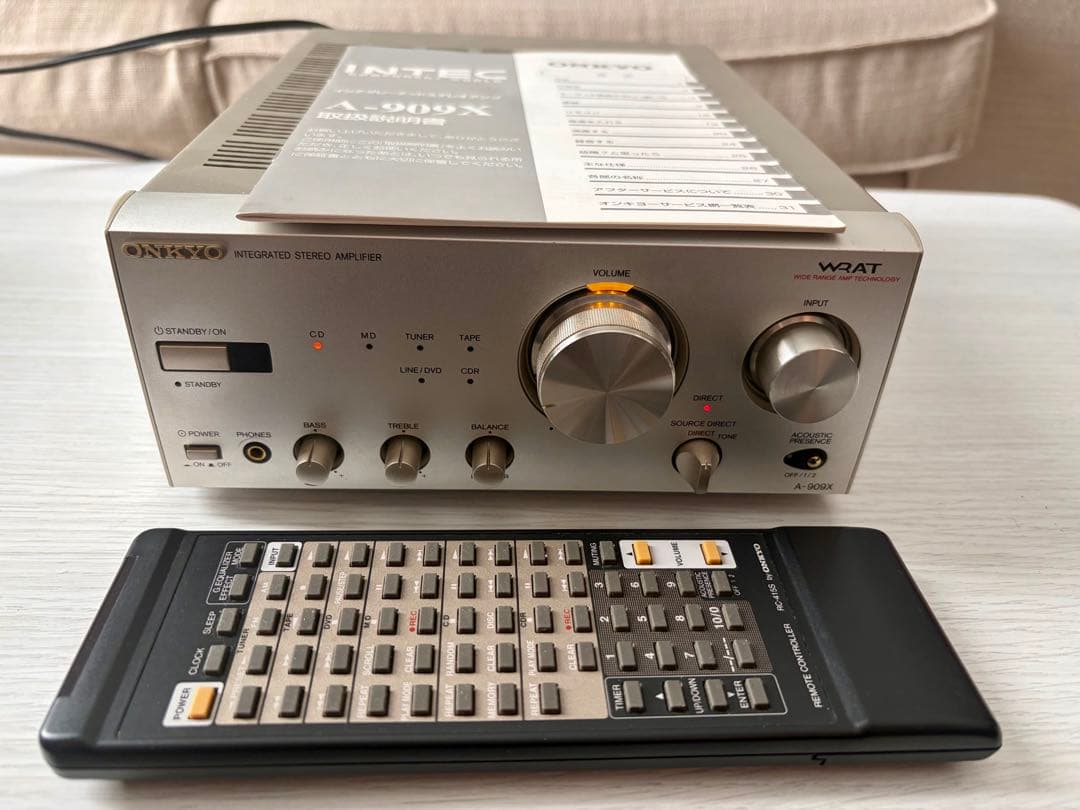 【取説、リモコン付】ONKYO A-905X