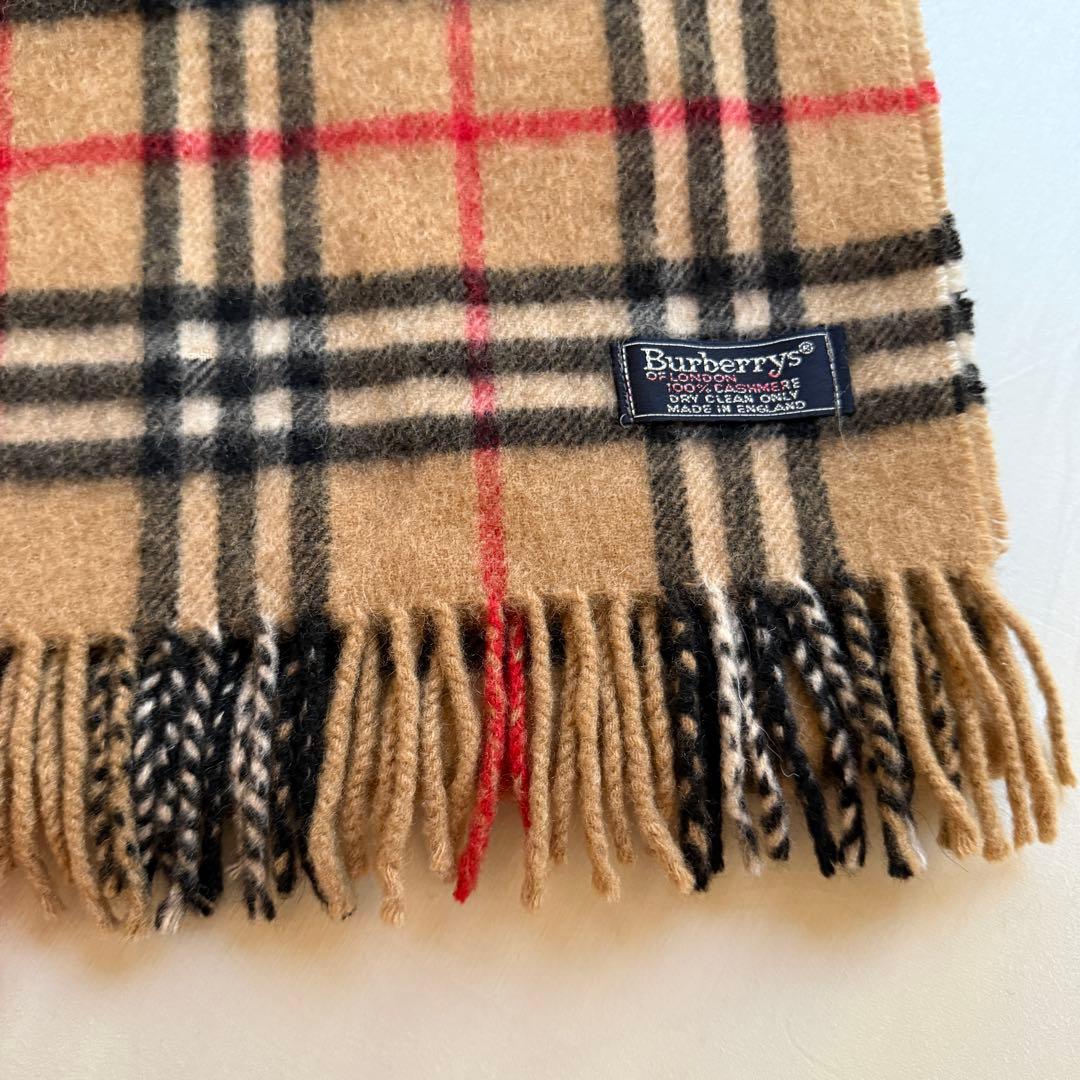 Burberry's ベージュ ノバチェック　マフラー　カシミヤ100%