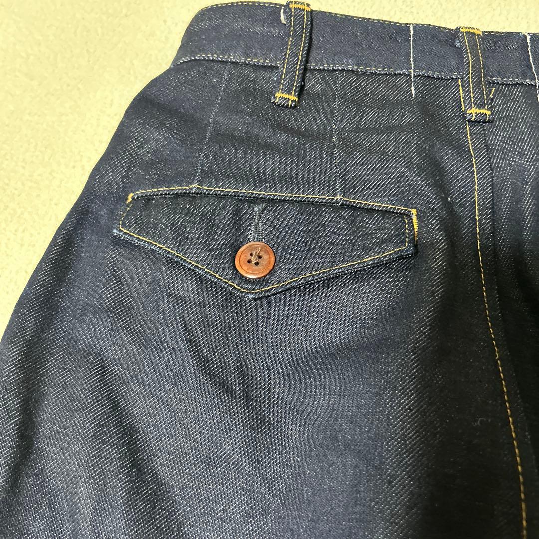 JUNYA WATANABE タックワイドデニムパンツXS