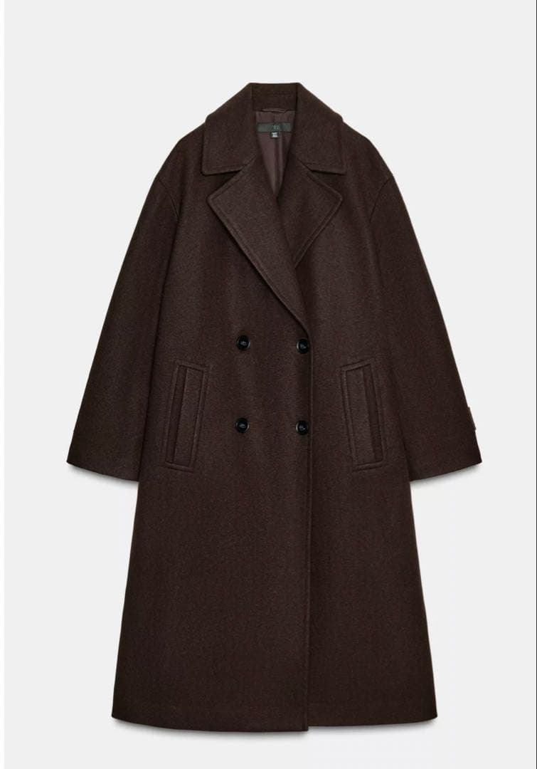 y*u様 ZARA ソフトオーバーサイズコート　ブラウンコート