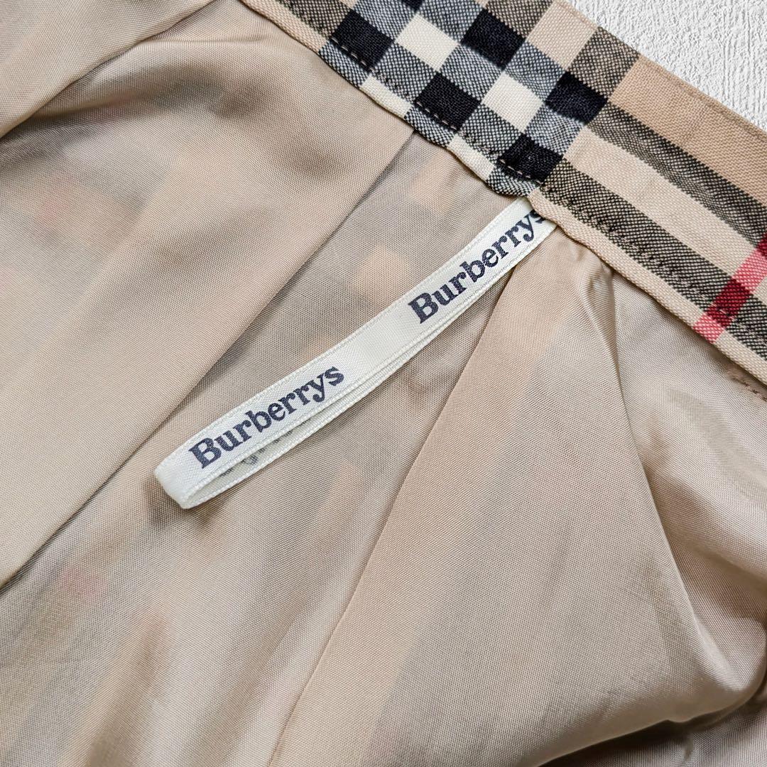 【美品】BURBERRY ノバチェック キュロット ハーフパンツ M ウール
