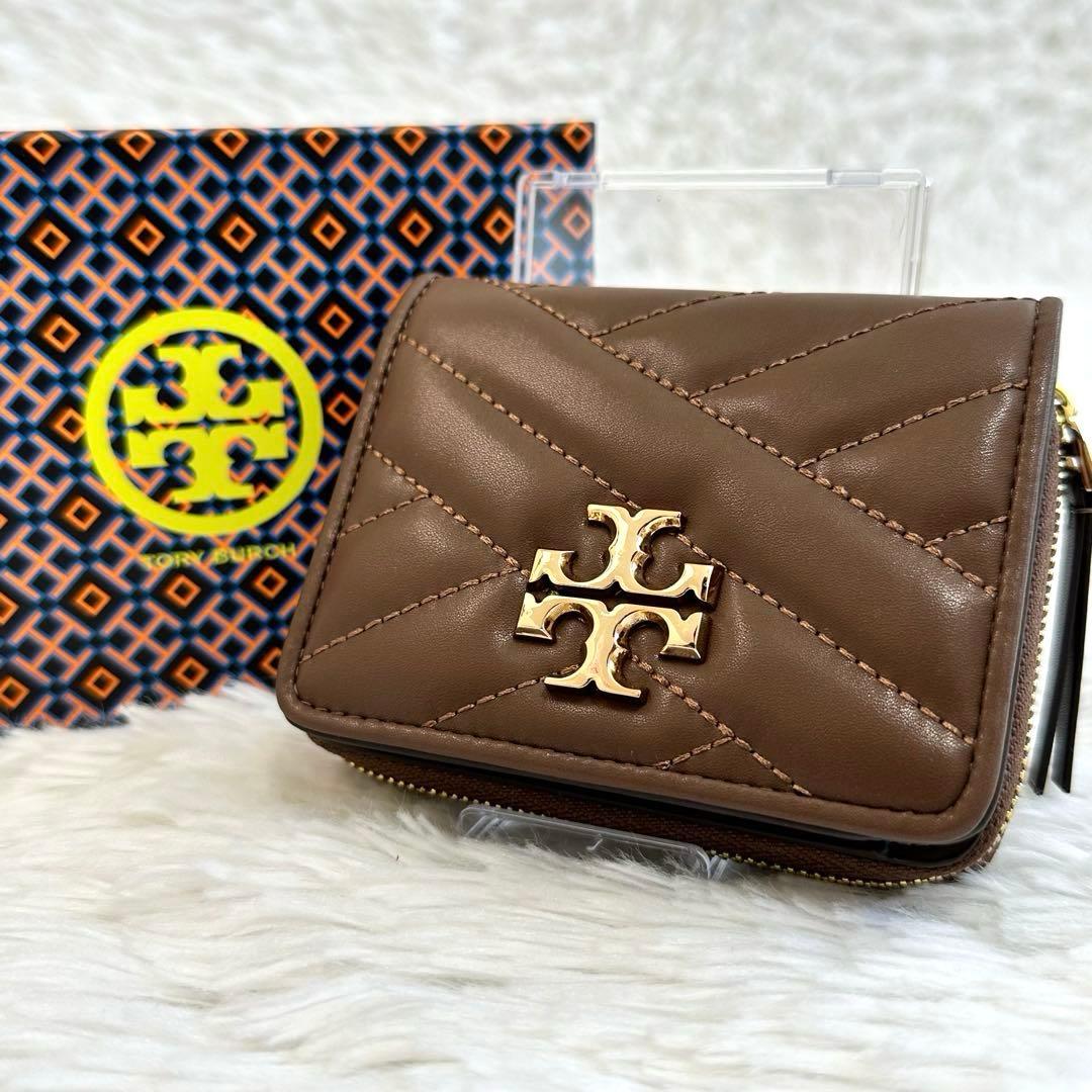 未使用級✨トリーバーチ キルティング 二つ折り財布 ゴールド金具 小銭入れ
