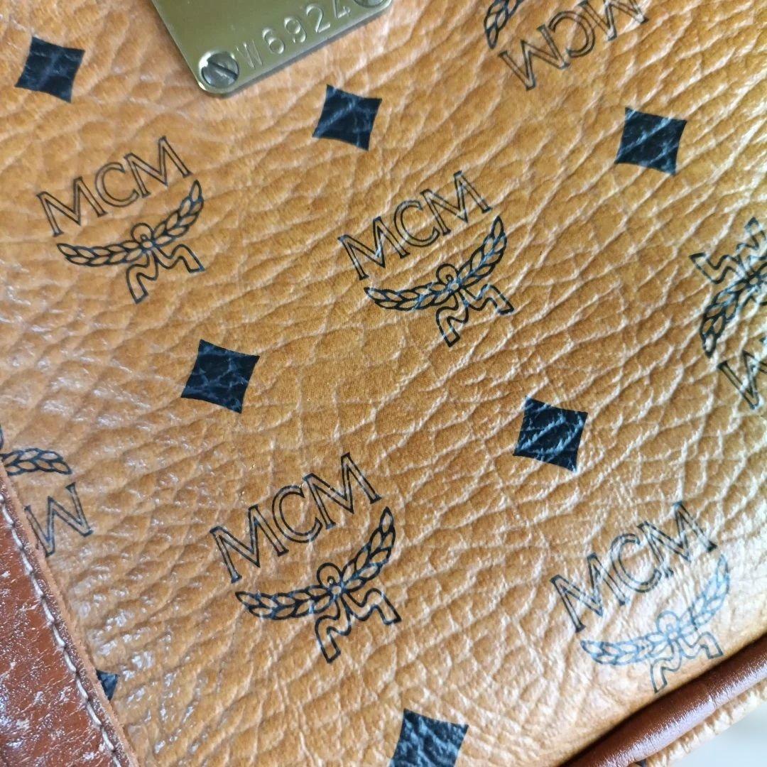 と*も様 MCM ボストンバッグ W6924 ベージュ