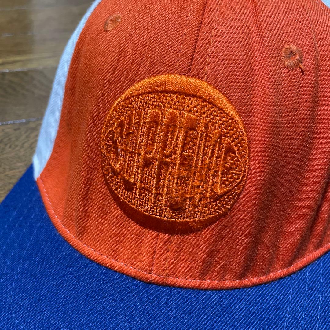 Supreme 90s 初期 トリコロール 6パネルキャップ