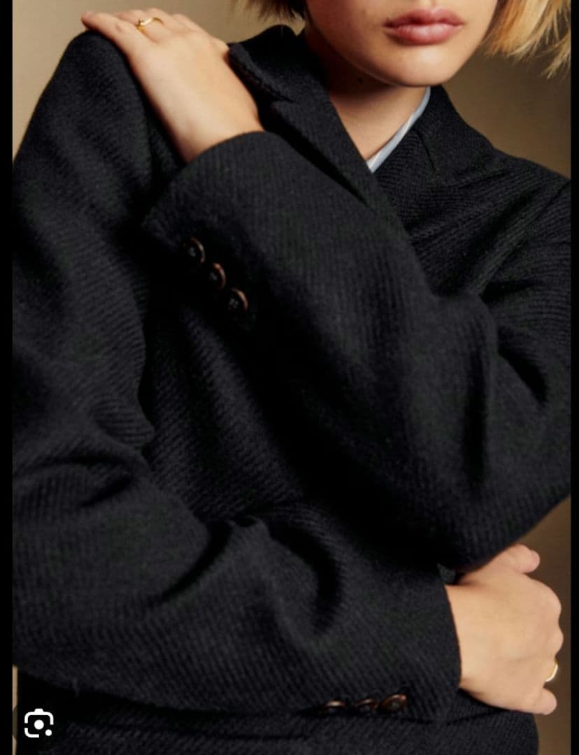 Sezane Jack Jacket セザンヌのウールジャケットブラックM