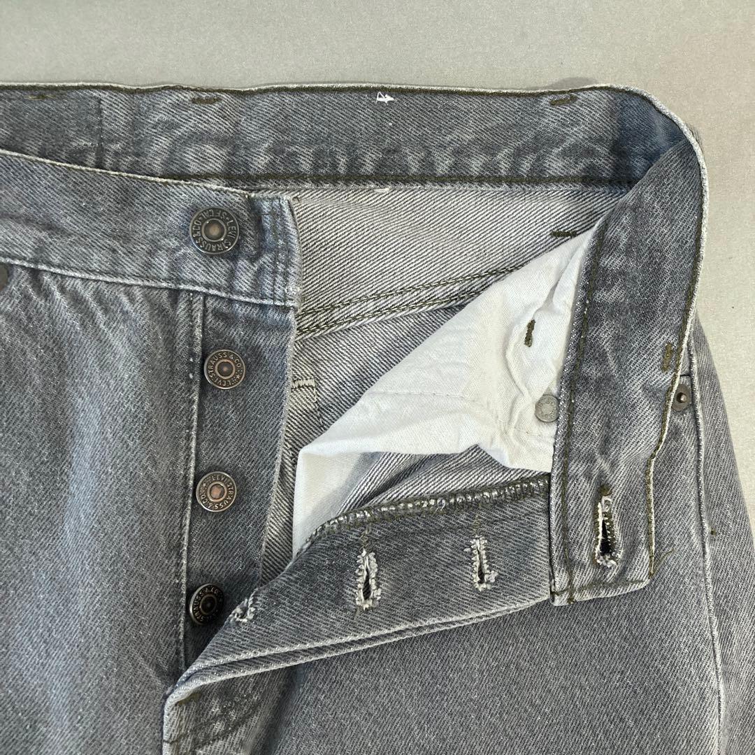 激レア　Levi's グレー　先染め　701 W27　　USA　80s　ブラック