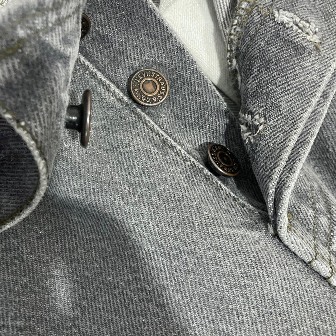 激レア　Levi's グレー　先染め　701 W27　　USA　80s　ブラック