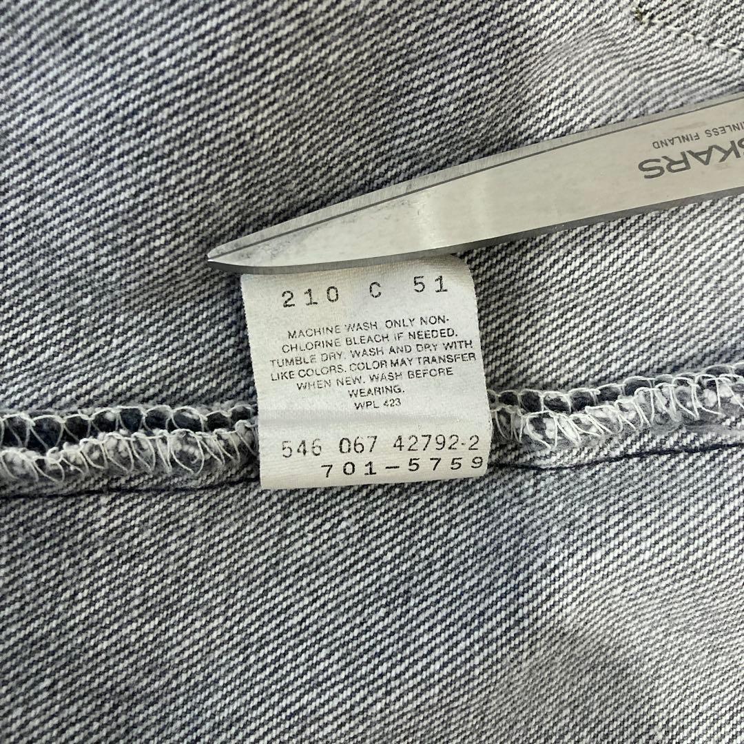 激レア　Levi's グレー　先染め　701 W27　　USA　80s　ブラック