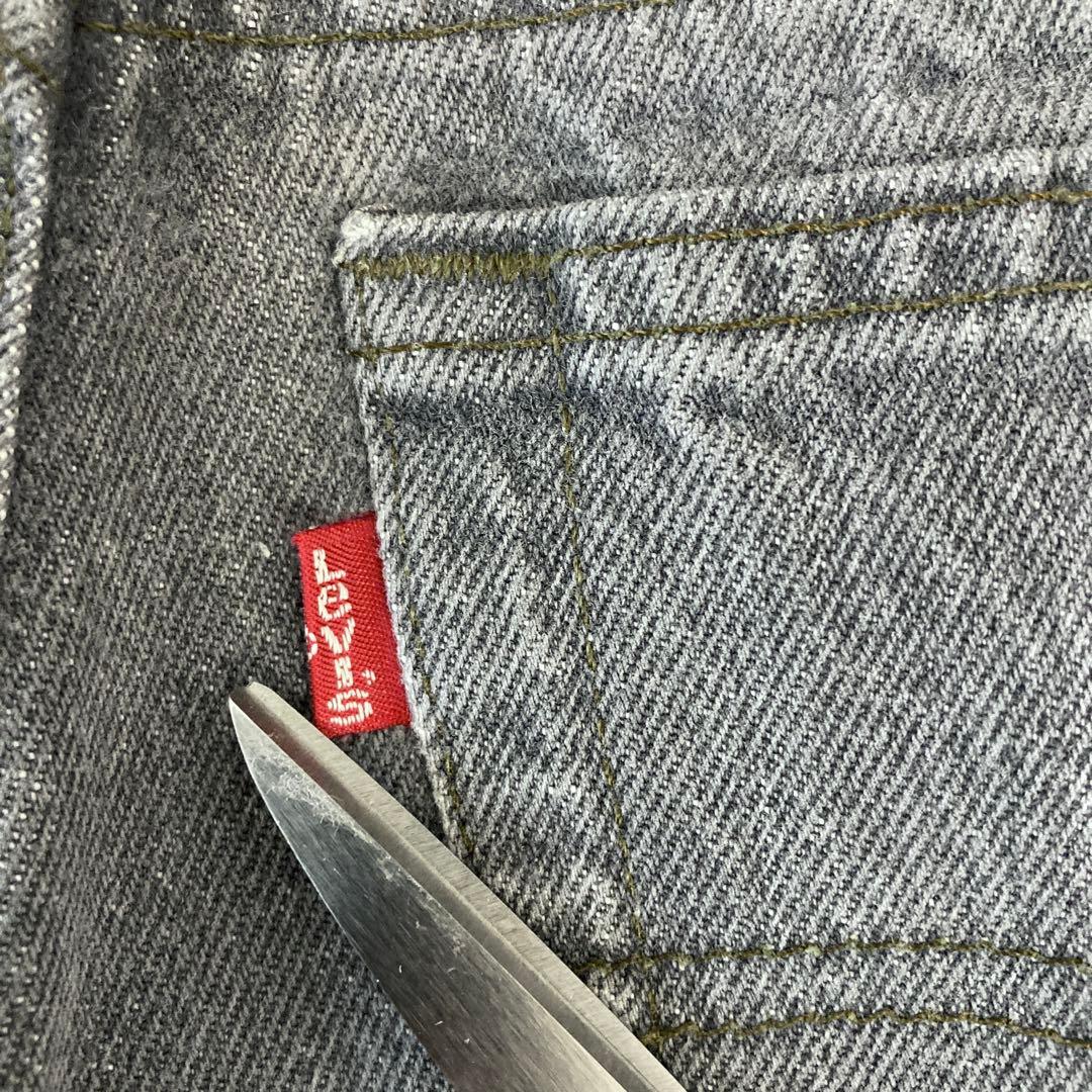 激レア　Levi's グレー　先染め　701 W27　　USA　80s　ブラック