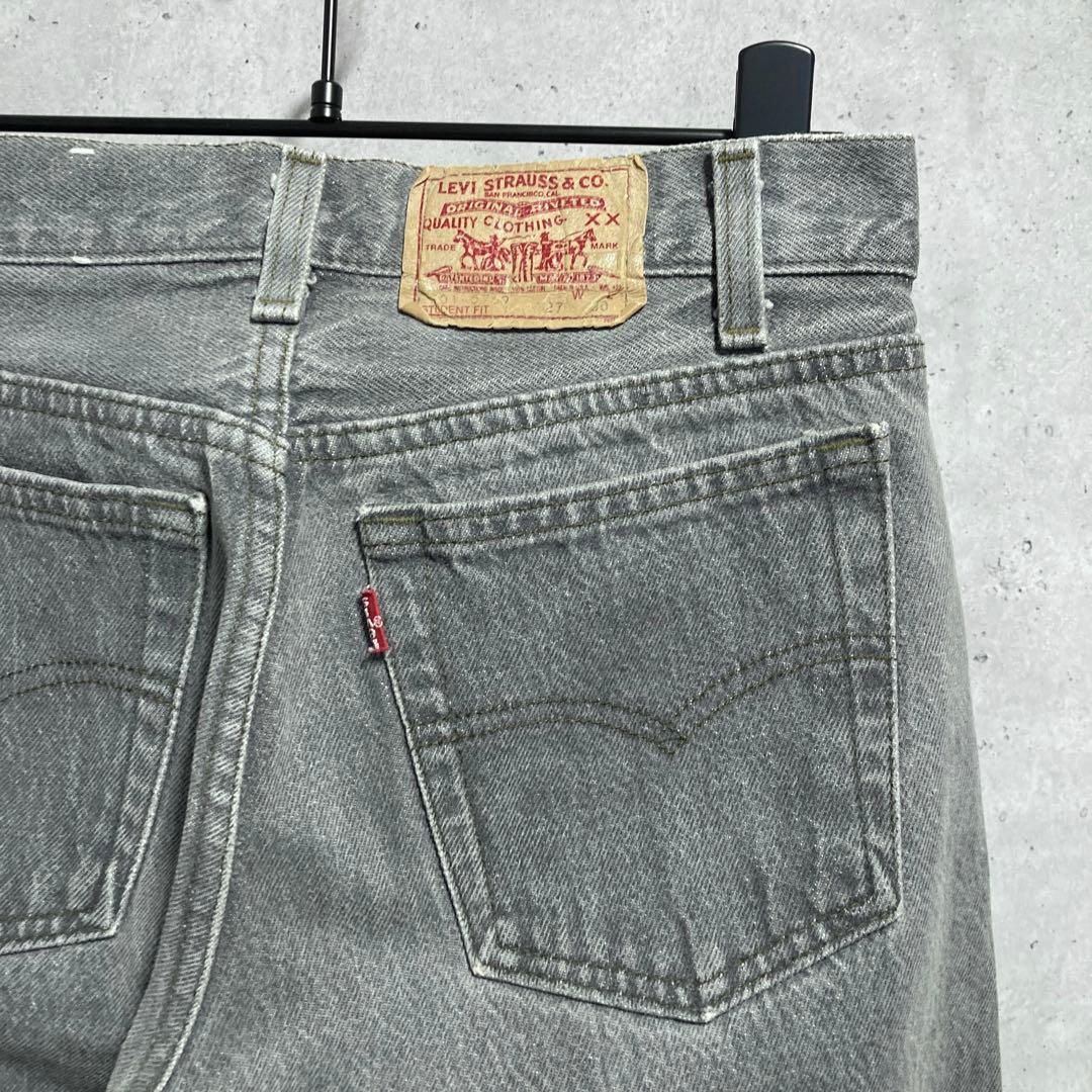 激レア　Levi's グレー　先染め　701 W27　　USA　80s　ブラック