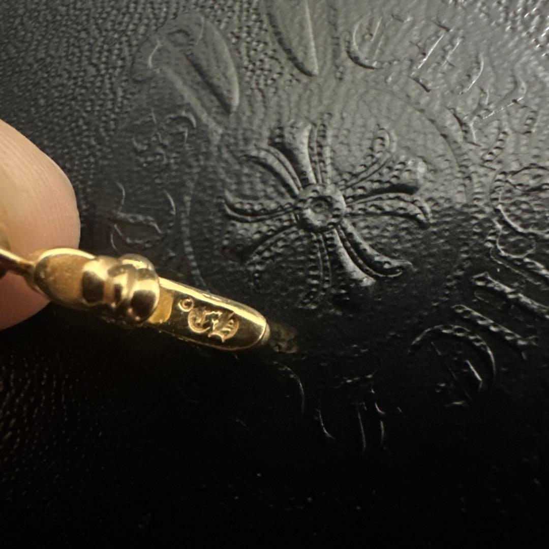 確実正規品 クロムハーツ 22k ベビーファット純正パヴェダイヤ