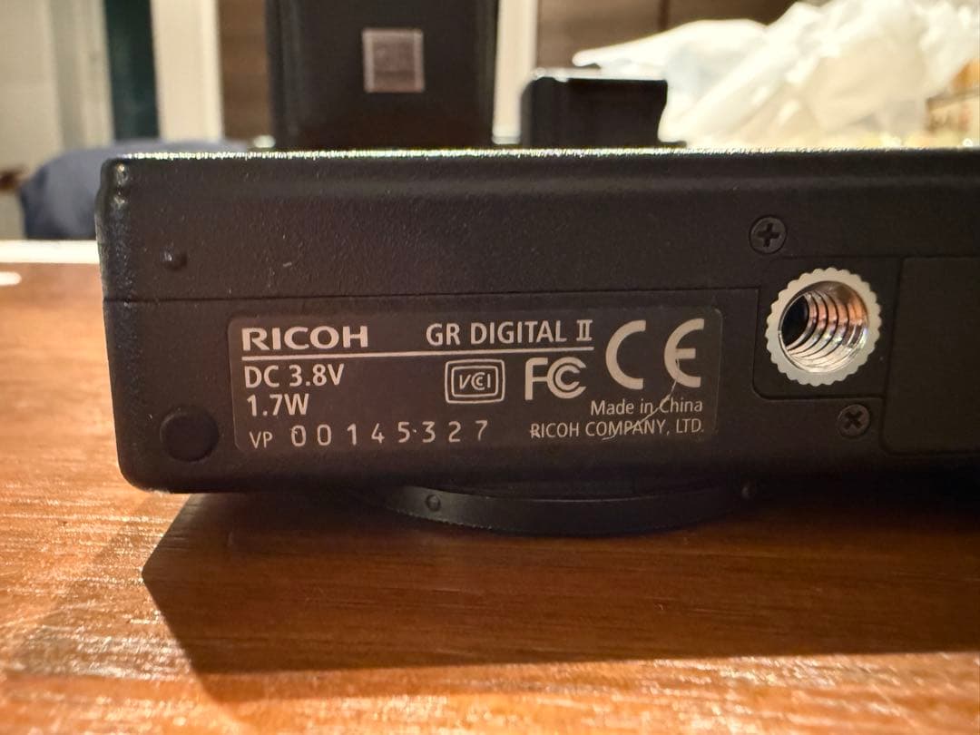 RICOH GR DIGITAL Ⅱ ケース 充電器付 シャッター回数1263
