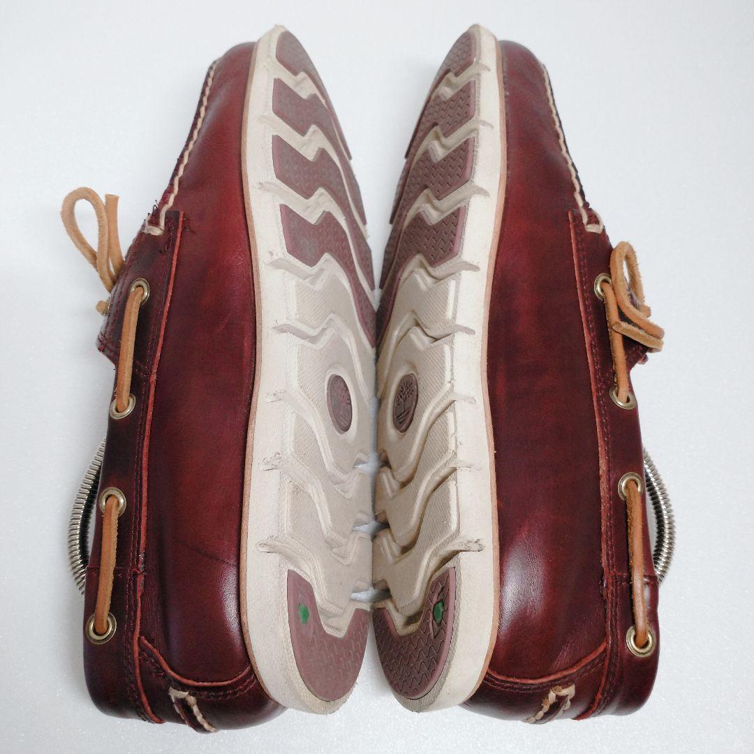 【美品】Timberland 本革デッキシューズ 25cm センサーフレックス