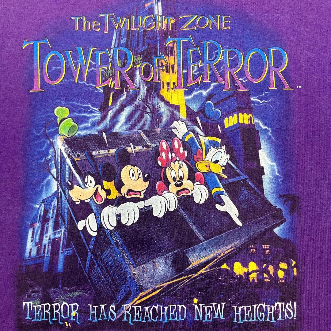 【USA製】90s DISNEY Tower of Terror Tシャツ XL