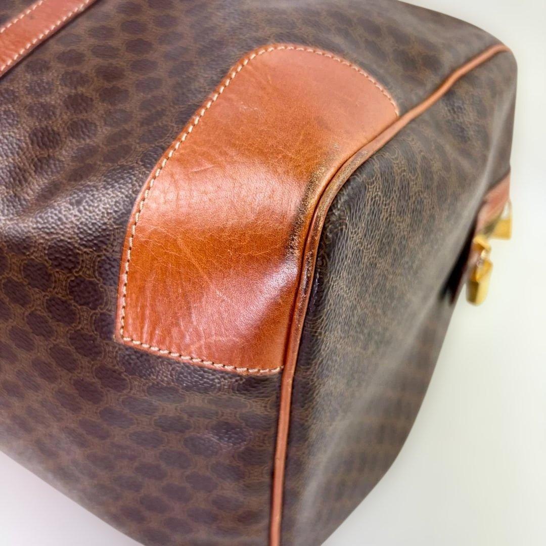 Celine ブラウンレザーダッフルバッグ