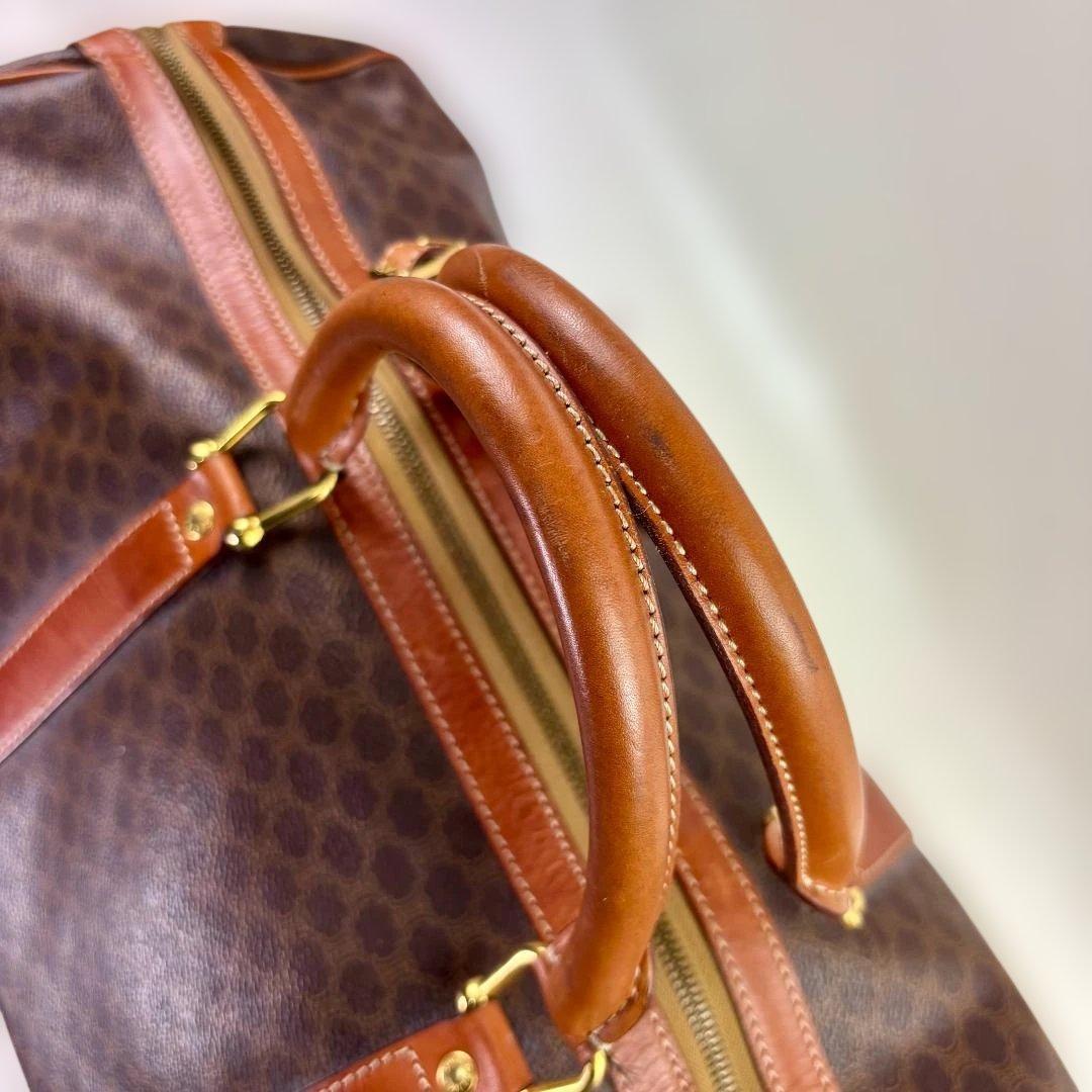 Celine ブラウンレザーダッフルバッグ