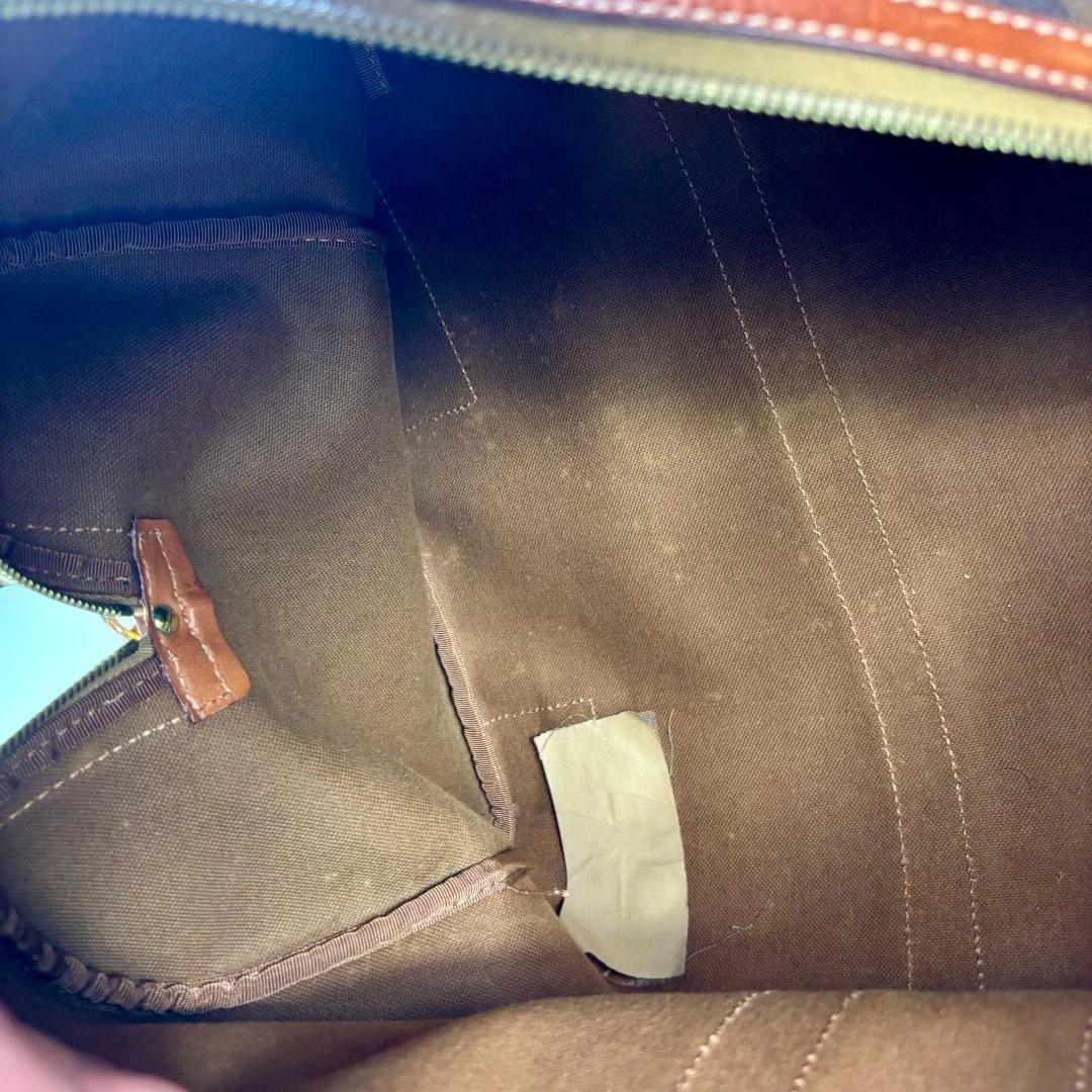 Celine ブラウンレザーダッフルバッグ