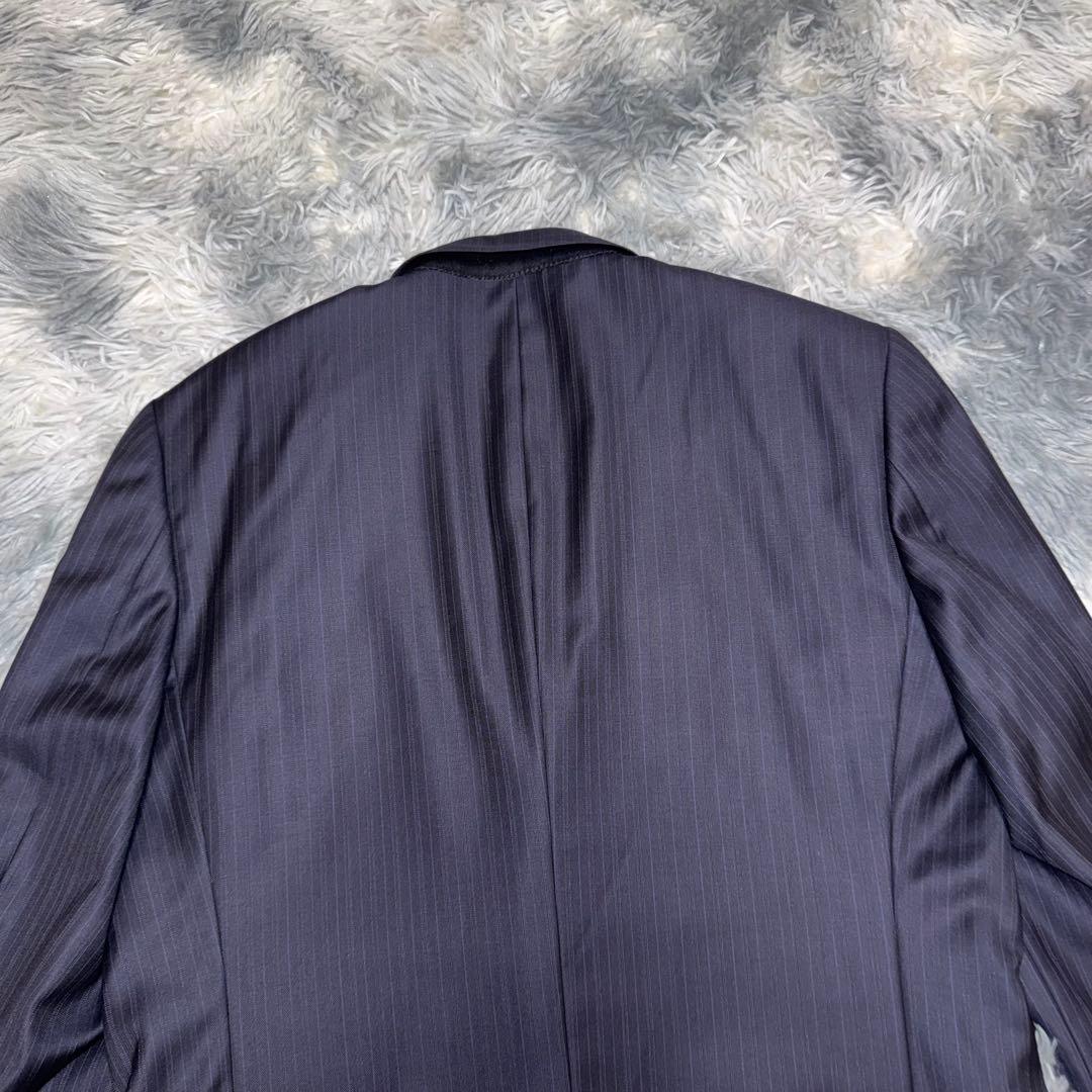 美品 Paul Smith ロロピアーナ Super120 L シルク 紺