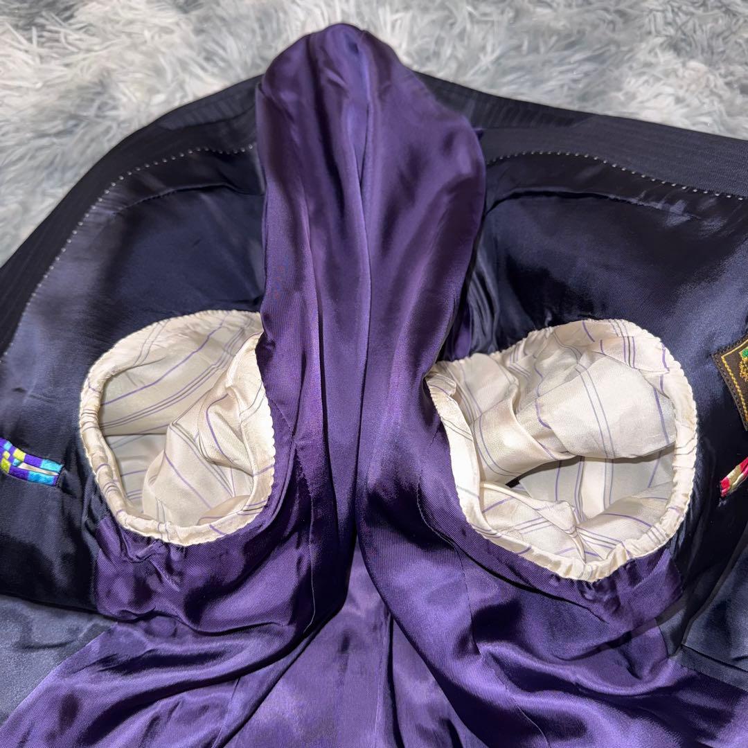 美品 Paul Smith ロロピアーナ Super120 L シルク 紺