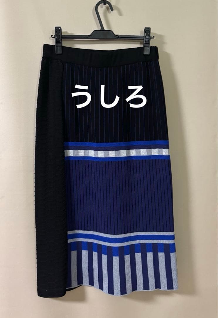 美品 山本寛斎 スーパーレディ◇3L Wゴム仕様 ロングニットスカート