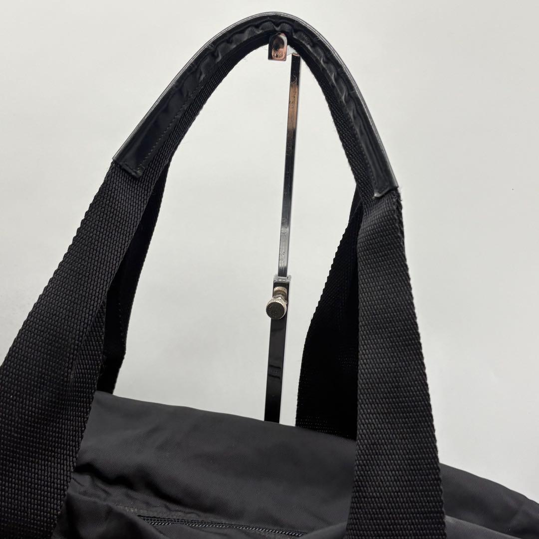 【良品！✨】PRADA プラダ ボストンバッグ トラベルバッグ 三角ロゴ 黒