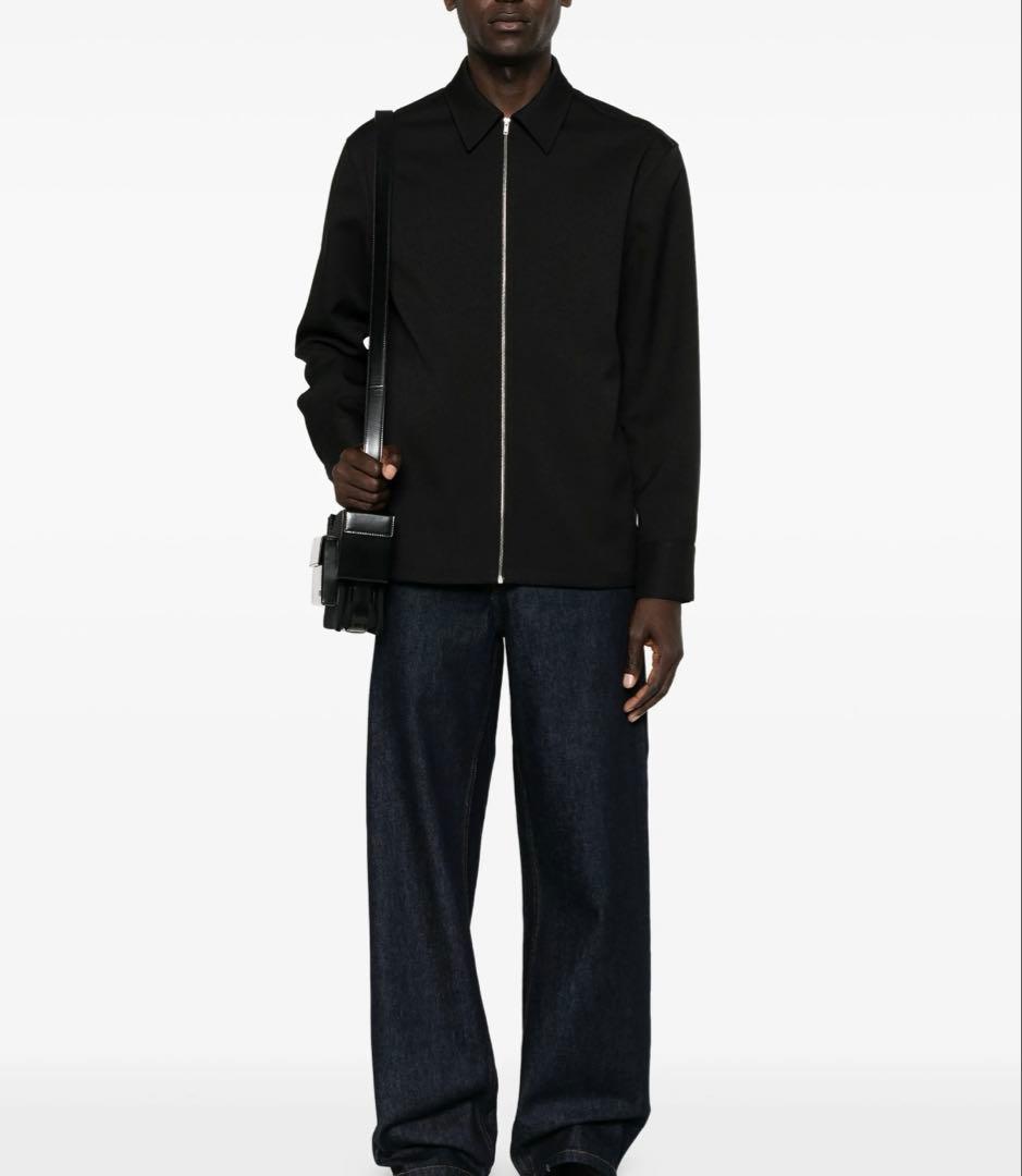 K*N様 【タグ付き完品】JIL SANDER ジルサンダー　ジップシャツ　ブル