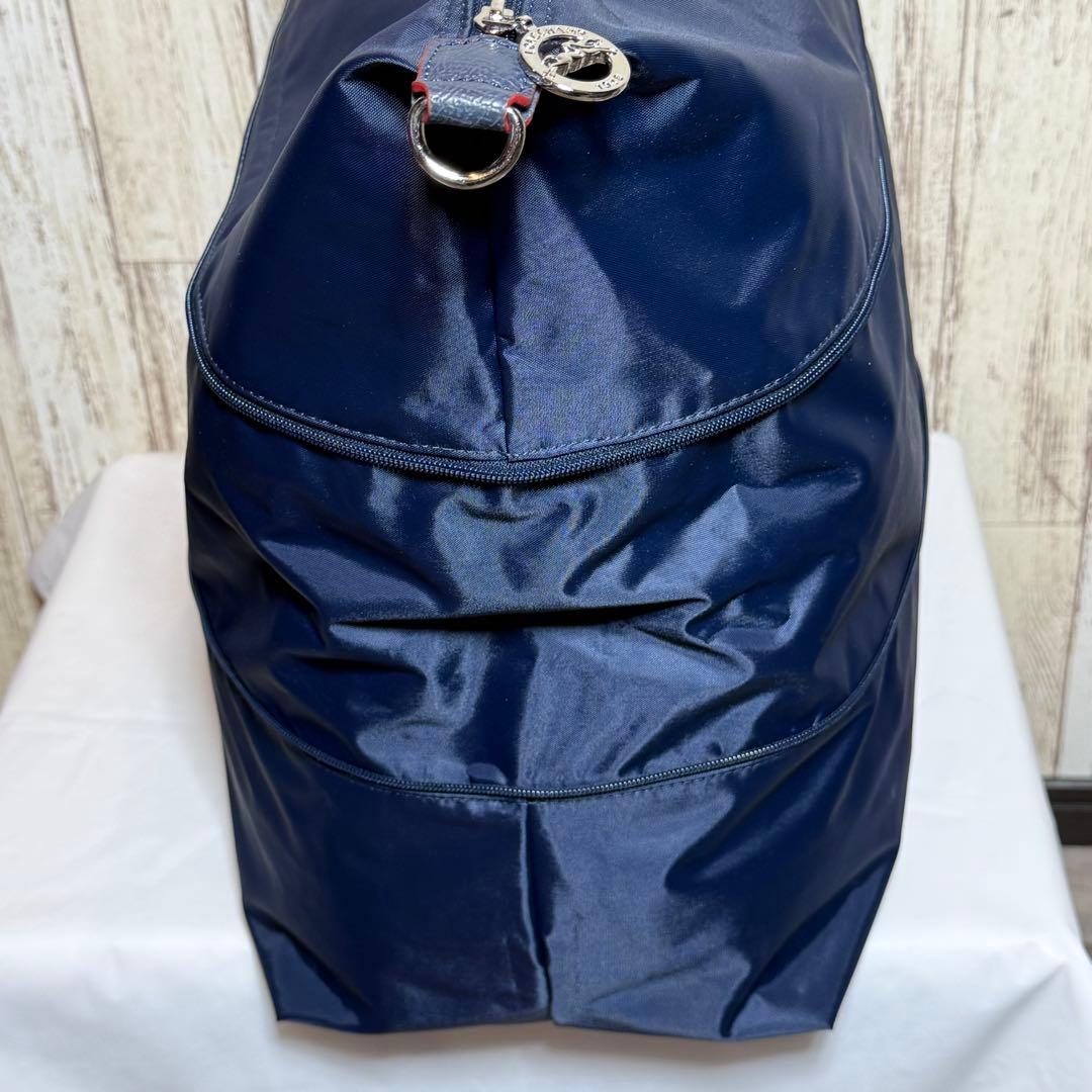 Longchamp 大容量 男女兼用 旅行2wayバッグ-ネイビー