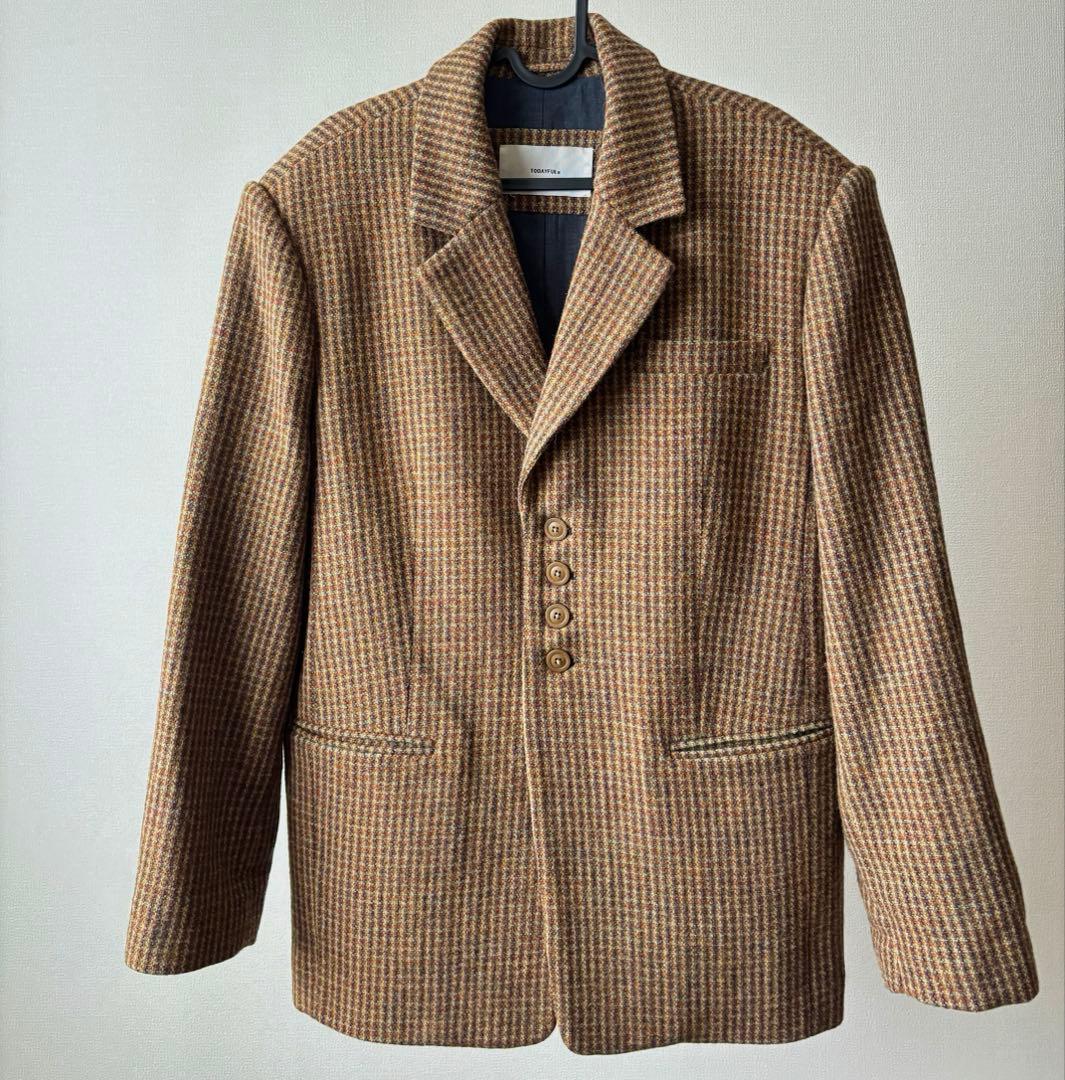 ジャケット・アウター Wool100% Check Jacket todayful 36