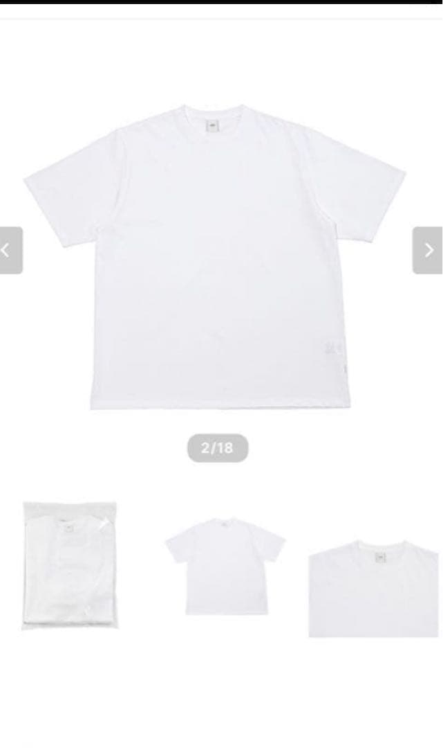 未使用ovy Fine Cotton Basic T-shirts XL白黒２枚