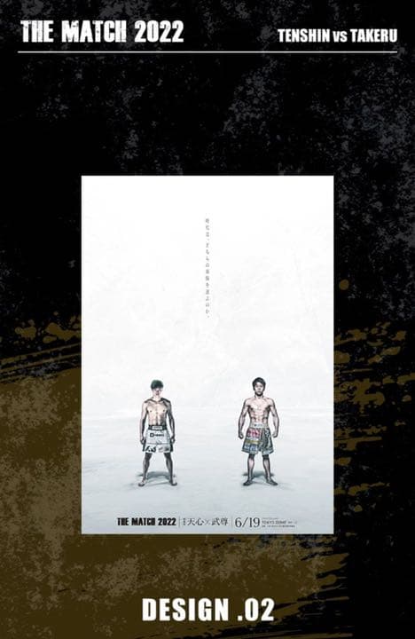 THE MATCH 2022 那須川天心×武尊 B2ポスター 5枚セット