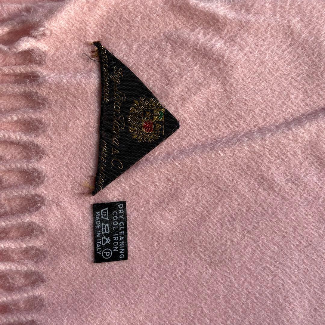 Loro Piana ロロピアーナ カシミア マフラー ピンク イタリア製
