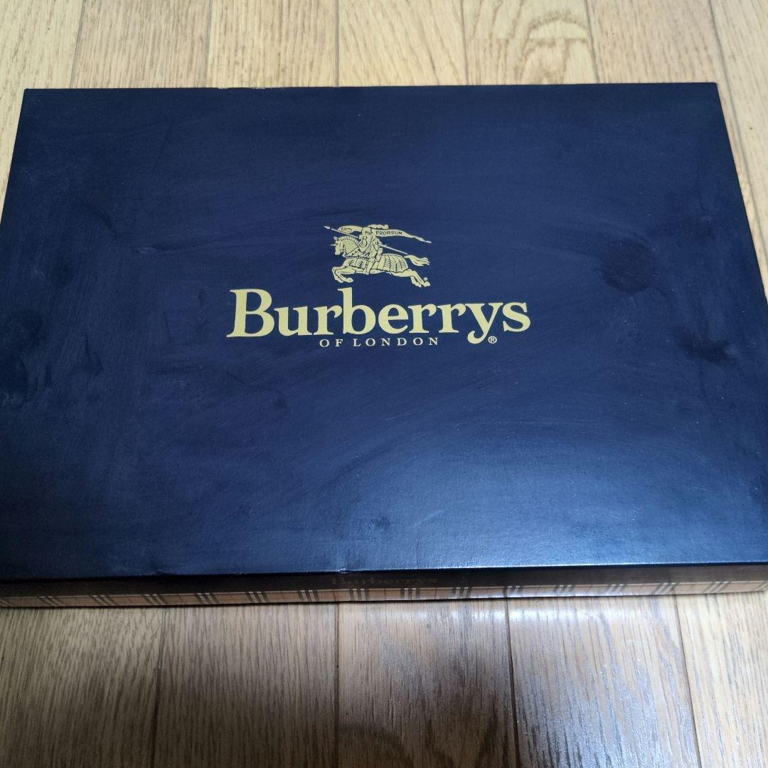 難あり！Burberrys 　バーバリー　チェック柄ブランケット　ウールひざ掛け