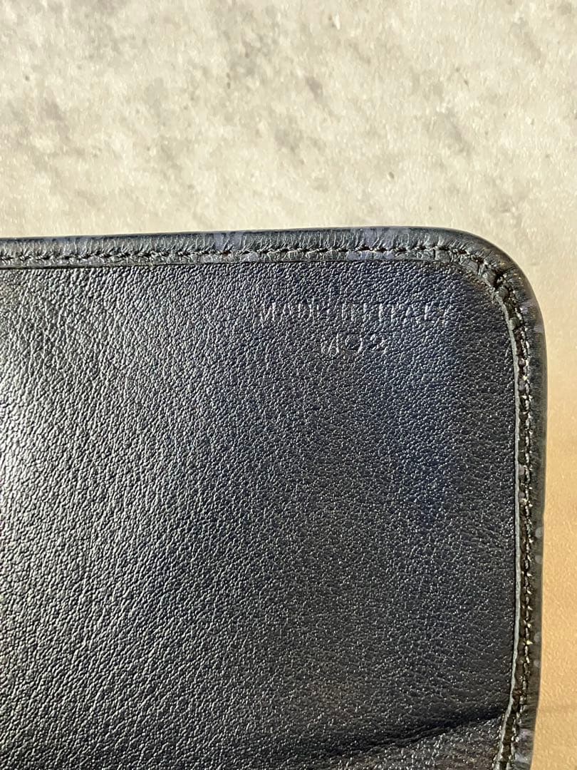 CELINE マカダム柄 ロゴプレート がま口 財布 ビンテージ