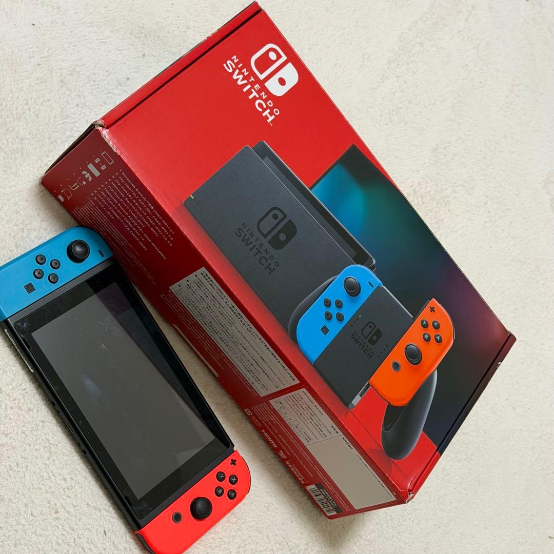 【箱付き】Nintendo Switch 付属品完備 128GBメモリ付き