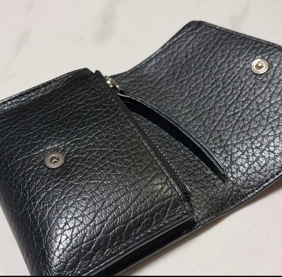【Maison Margiela】三つ折りコンパクト財布 ブラック