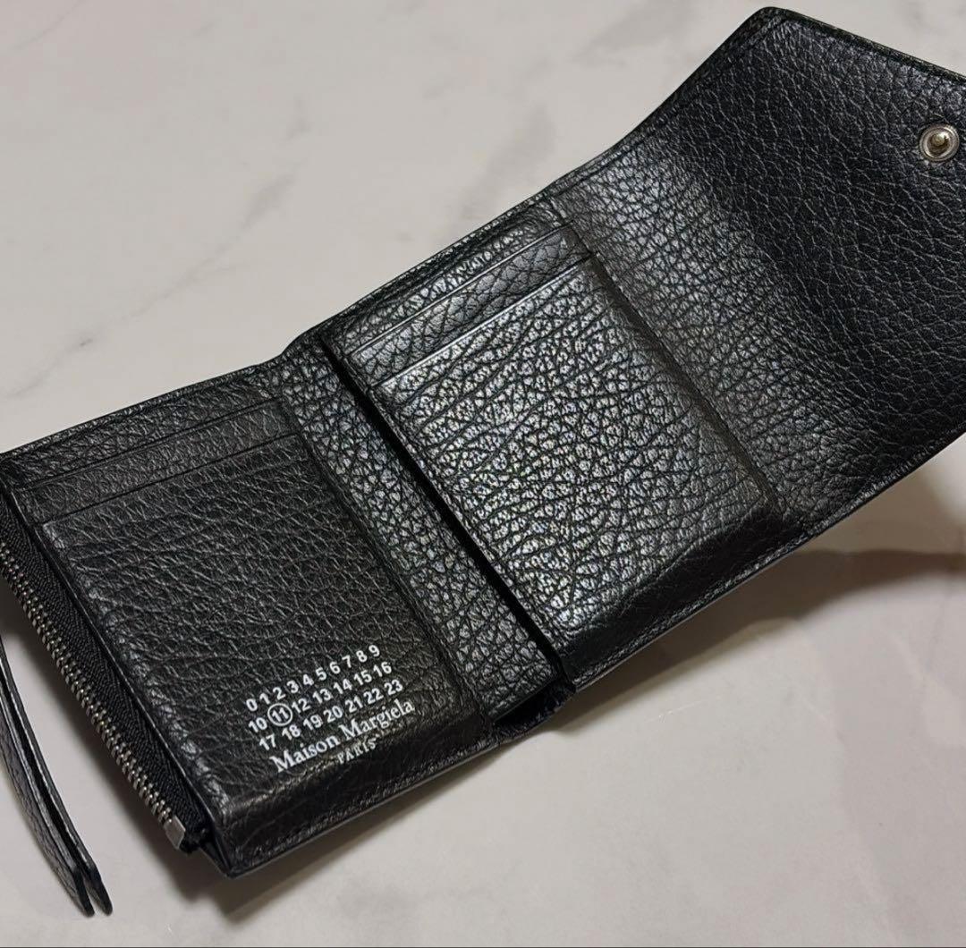 【Maison Margiela】三つ折りコンパクト財布 ブラック