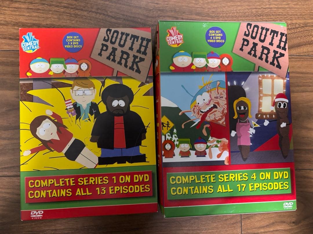 値下げ不可　サウスパーク　DVD BOX シーズン1、シーズン4