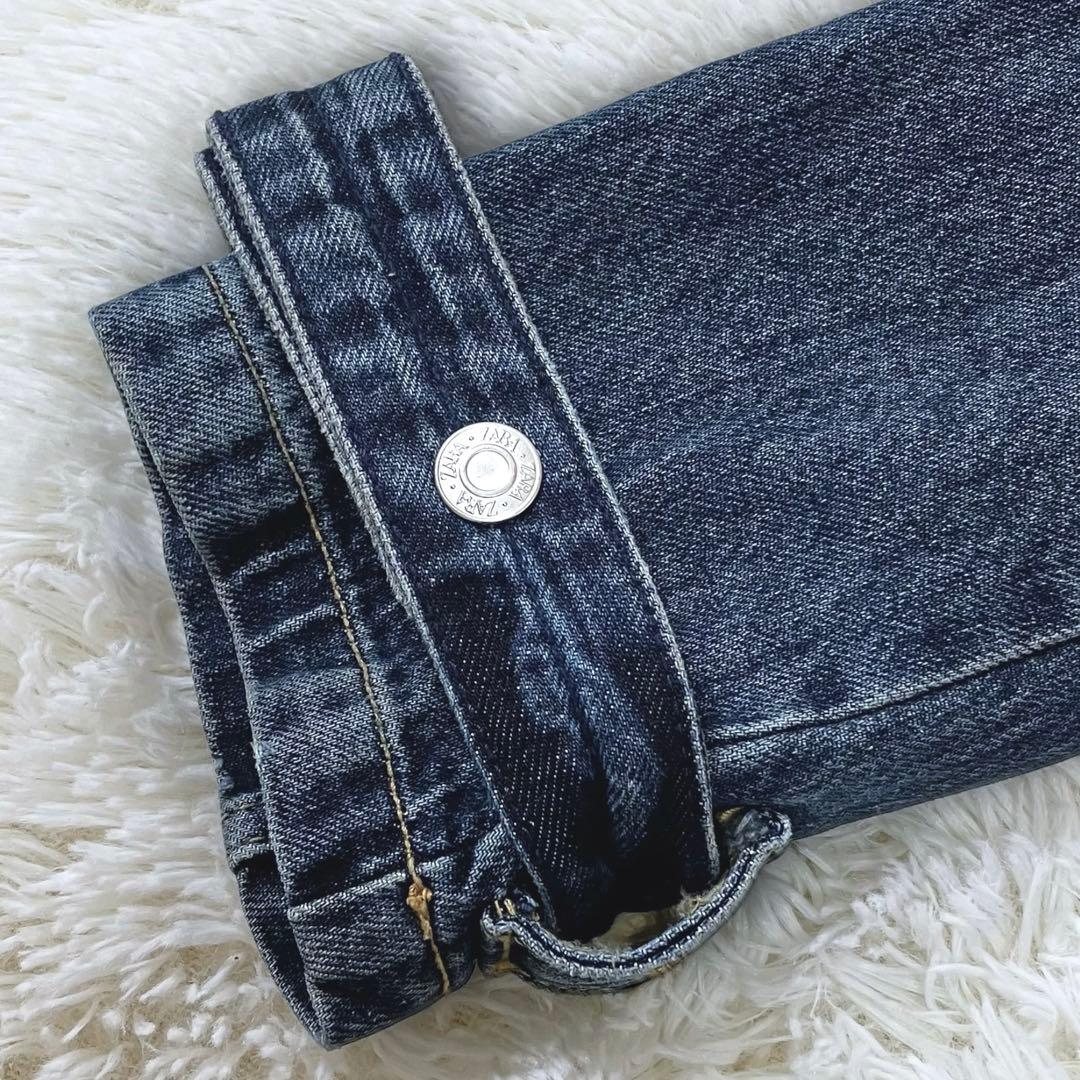 新品 ZARA デニム ロングコート トレンチコート マキシ ベルト ハイネック