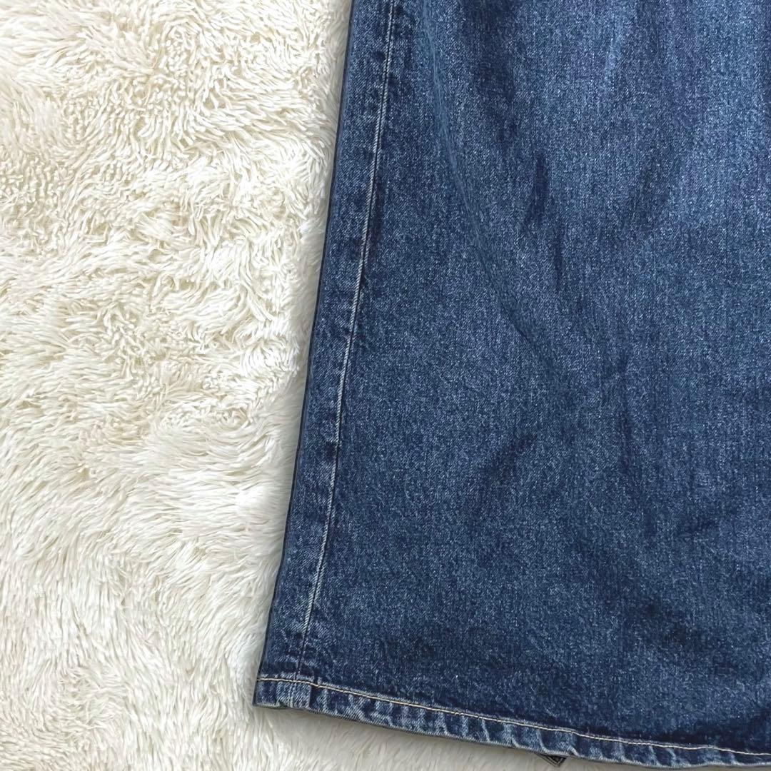 新品 ZARA デニム ロングコート トレンチコート マキシ ベルト ハイネック