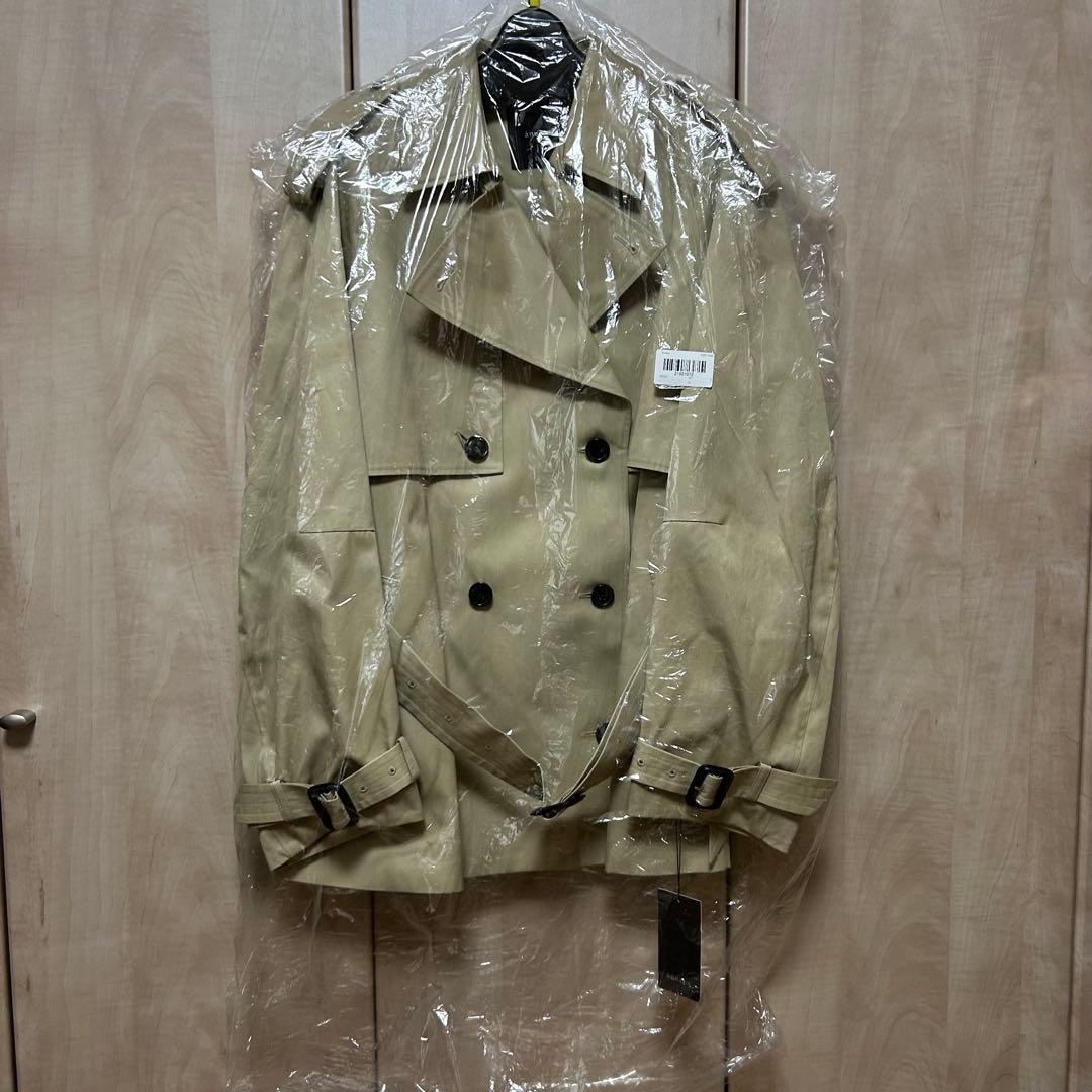 新品 2026SS anuans ハーフオーバートレンチコート ベージュ 1