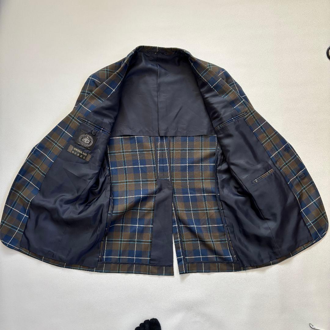 【美品】J.PRESS　テーラードジャケット　チェック柄　M　メンズ