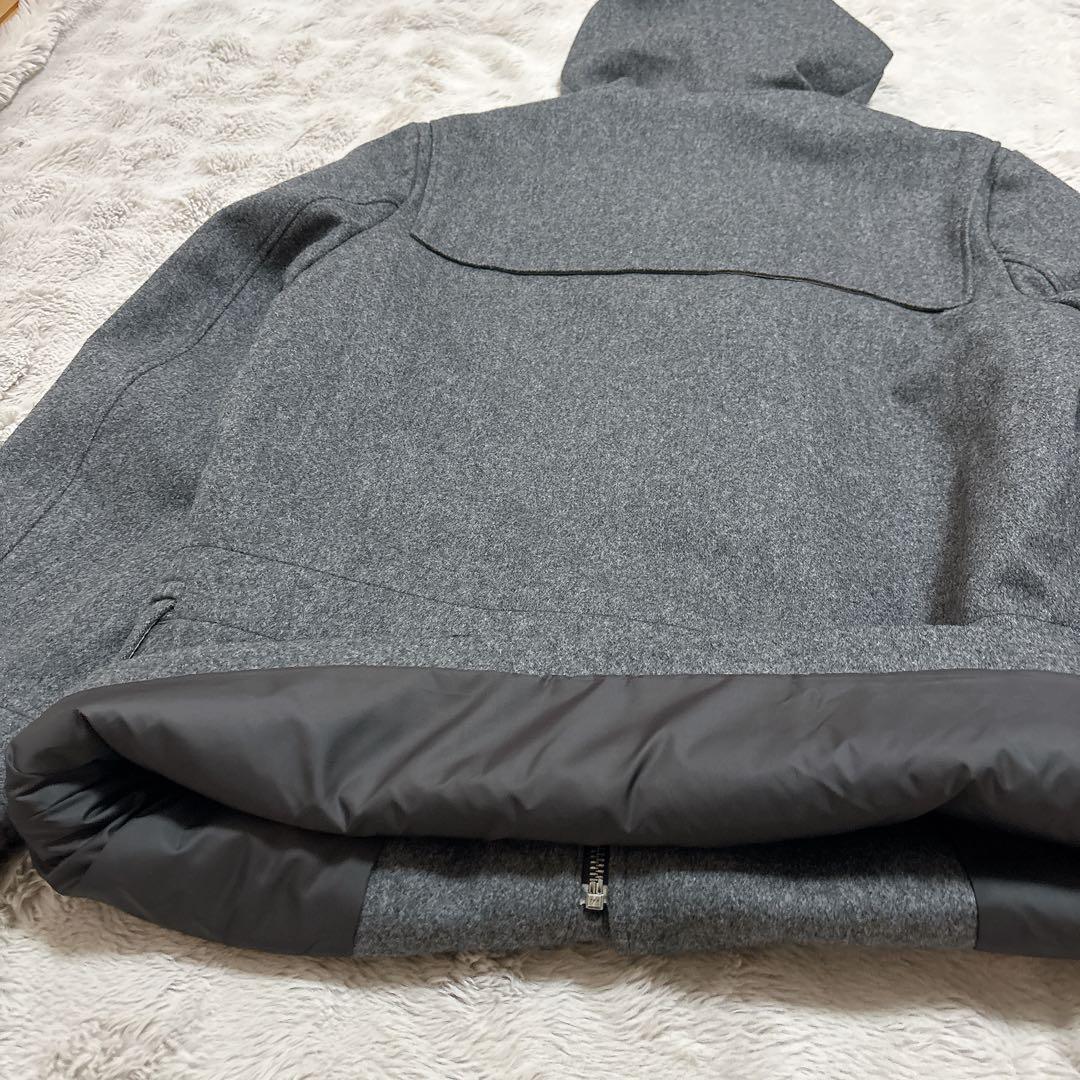 【美品】Paul Smith ダッフルコート カシミヤ混 フード L グレー