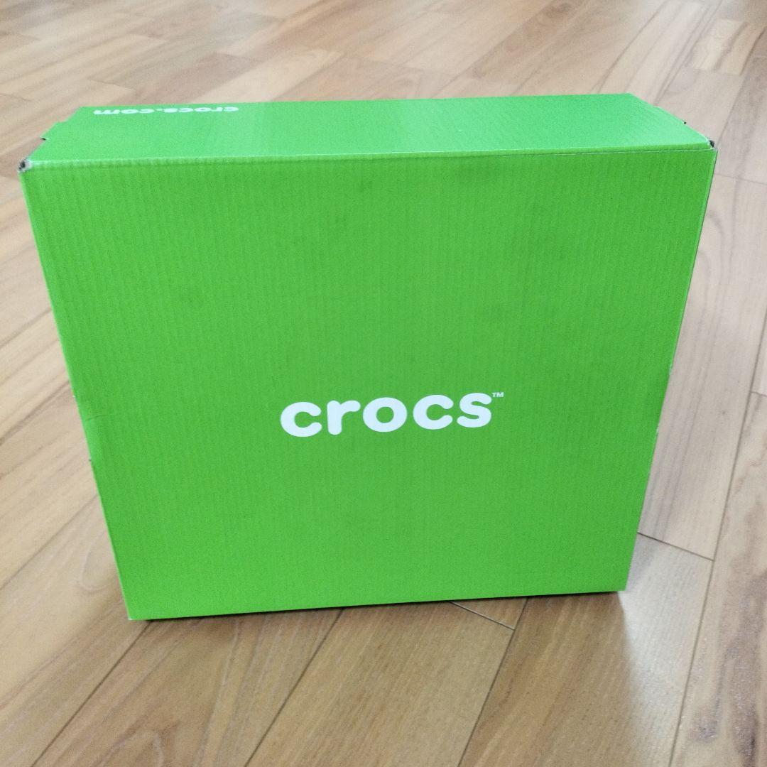 【新品タグ付き】crocs ブラウン ウェッジヒールブーツ