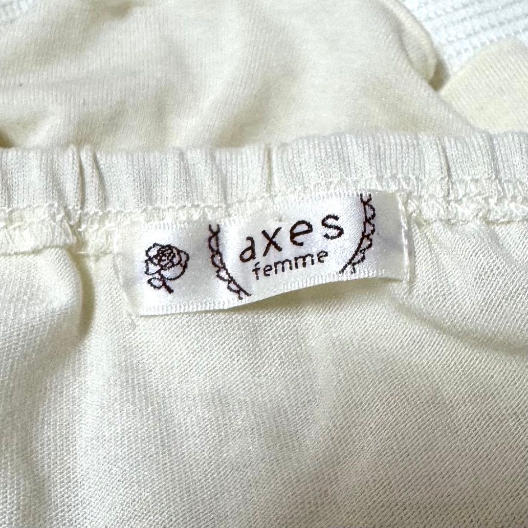 axes femme ビッグリボン キャミソール　タンクトップ　レース　姫カジ