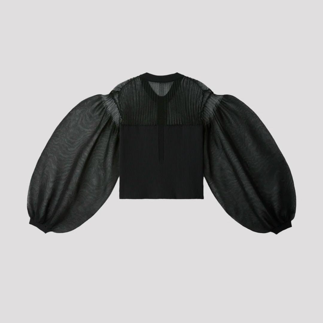 CFCL FLUTED LUCENTグリッターパフスリーブカーディガンサンプル品