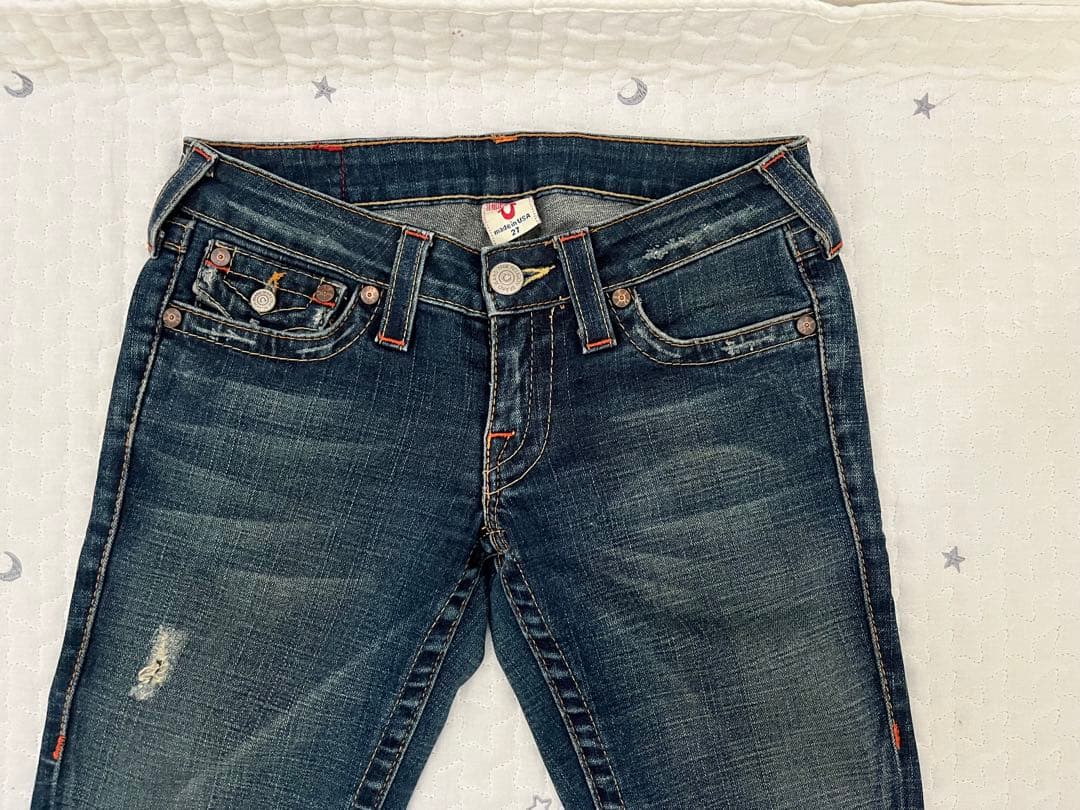 TRUE RELIGIONトゥルーレリジョン ブーツカットデニム ステッチ