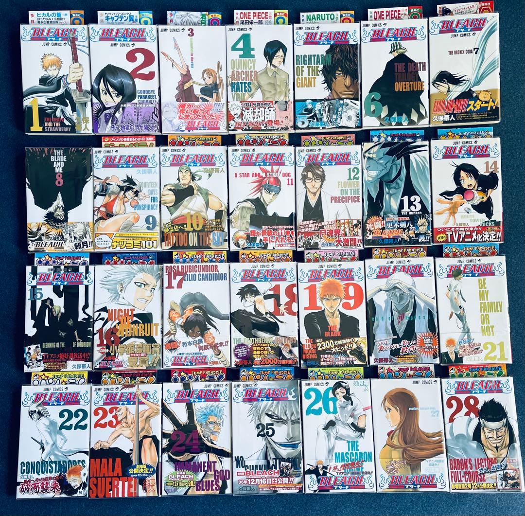 全巻初版！BLEACH ブリーチ 全巻完結セット　帯☆チラシ付き + おまけ 6