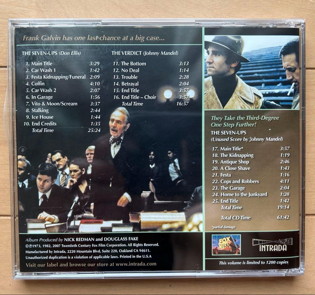 ★新品未開封★　重犯罪特捜班／ザ・セブン・アップス＆評決　サウンドトラックCD