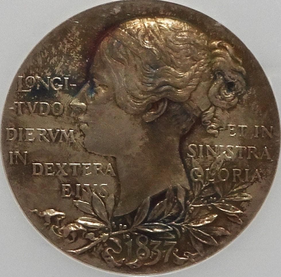 イギリス　1897年　ヴィクトリア　ビクトリア　銀貨　古銭　　NGC